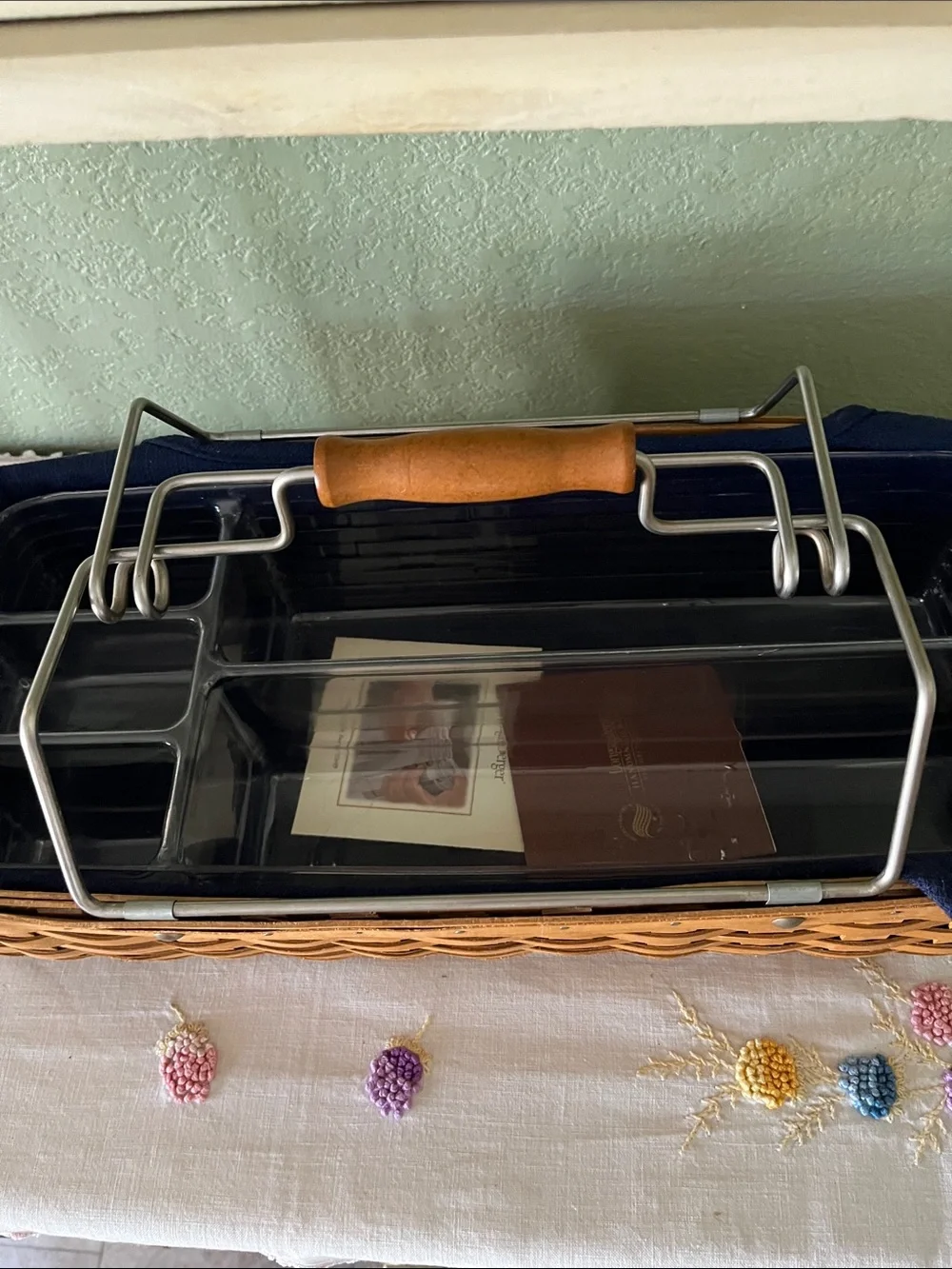 Retired Longaberger #10693 Household Caddy Basket – SB 2004 – Dresden, Ohio